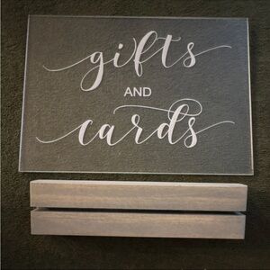 Wedding/Event Acrylic Sign Lot Of 4